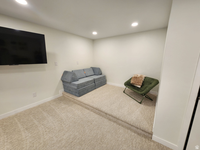 1736 East Fall Street Eagle Mountain, UT 84005 - Photo 20 of 30 Unfurnished room with carpet flooring and recessed lighting