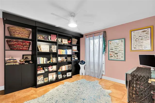 a bedroom with a bed and closet