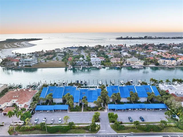 an aerial view of a city