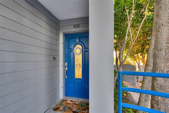 a view of front door