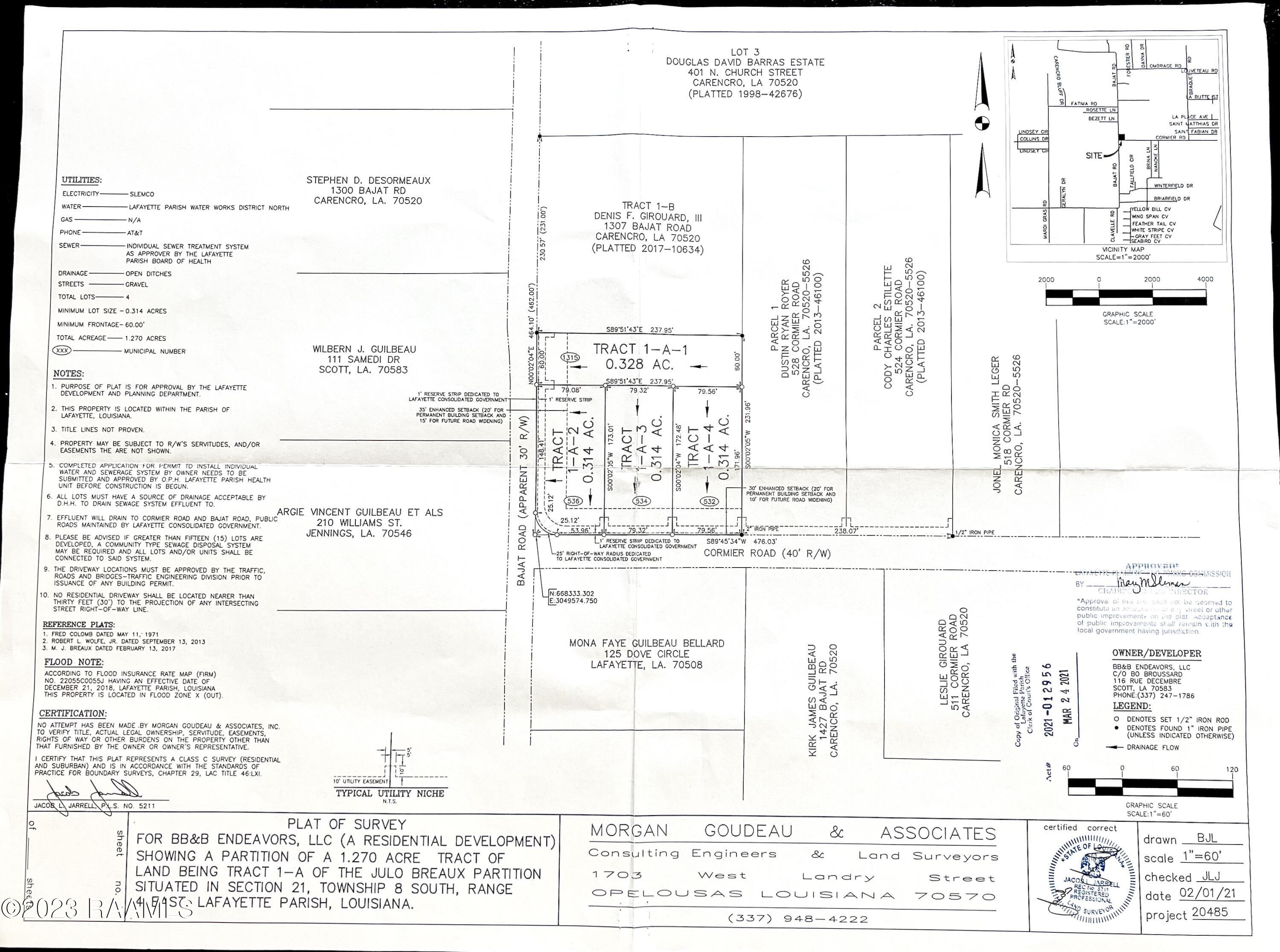 536 Cormier Road Carencro, LA 70520 - Photo 7 of 7 PLAT