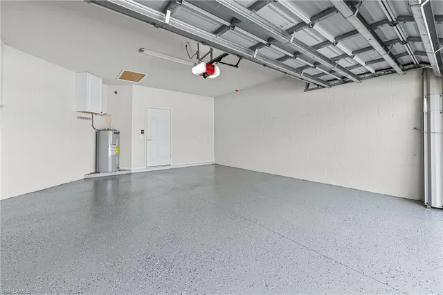 a view of a room with wooden walls