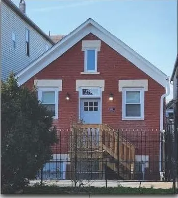 a front view of a house