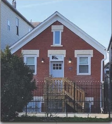 a front view of a house