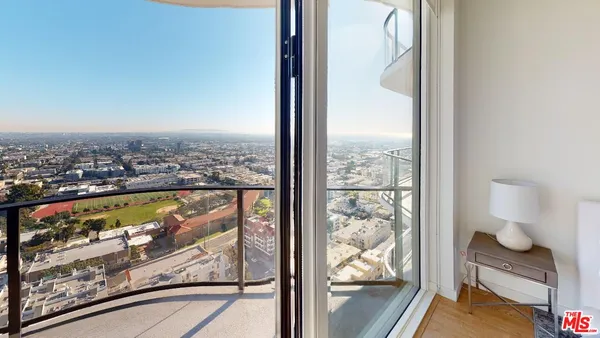 a view of a city from a window