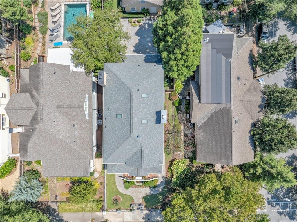 526 Hill Street Southeast Atlanta, GA 30312 - Photo 62 of 81 an aerial view of a house with yard and outdoor seating