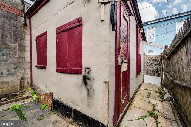 a outdoor space with street view and chair