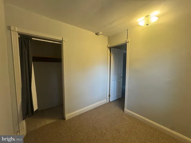 a view of hallway with a hallway