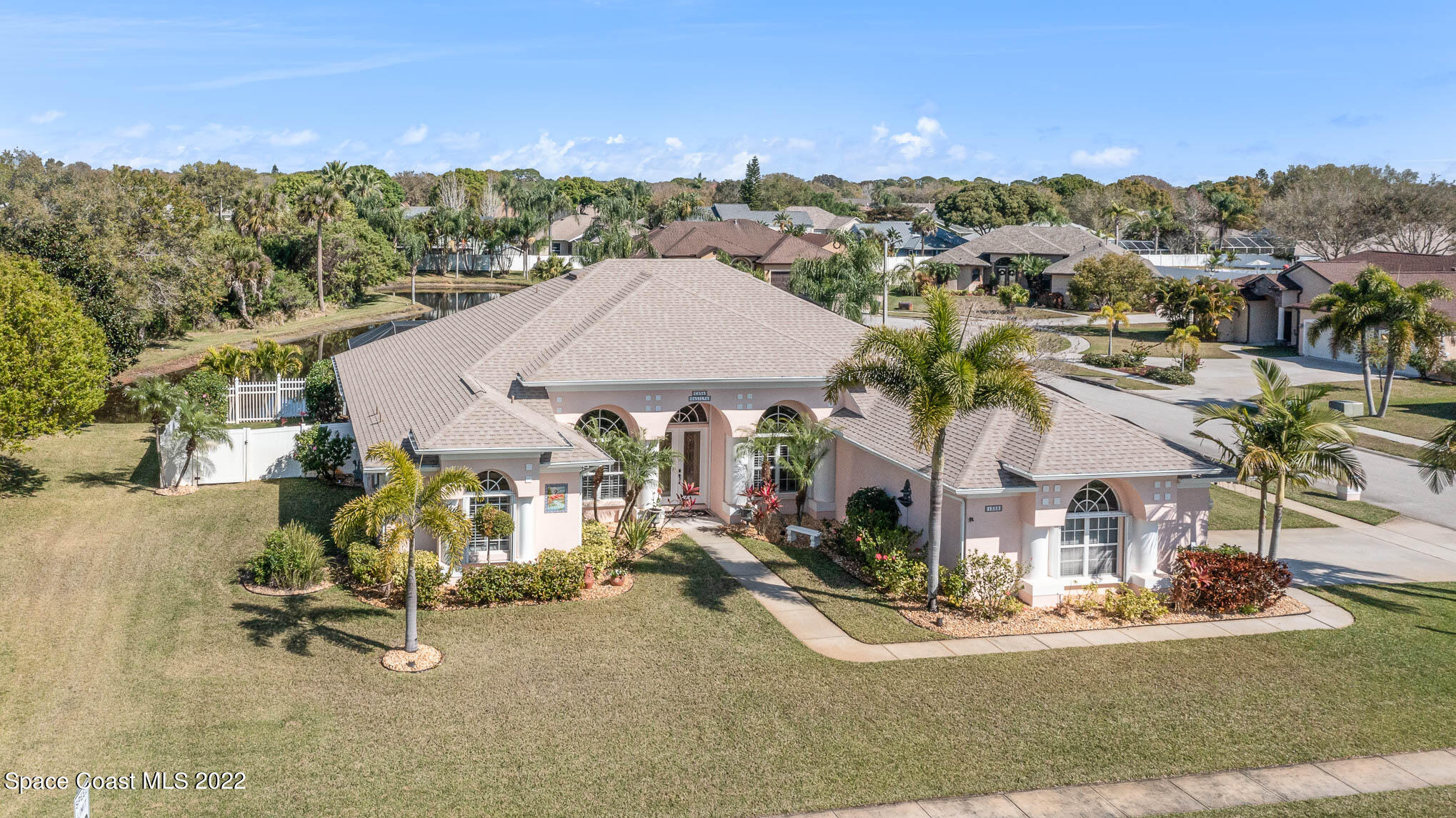 1338 Centennial Way Rockledge, FL 32955 - Photo 1 of 46 an aerial view of residential houses with outdoor space and parking