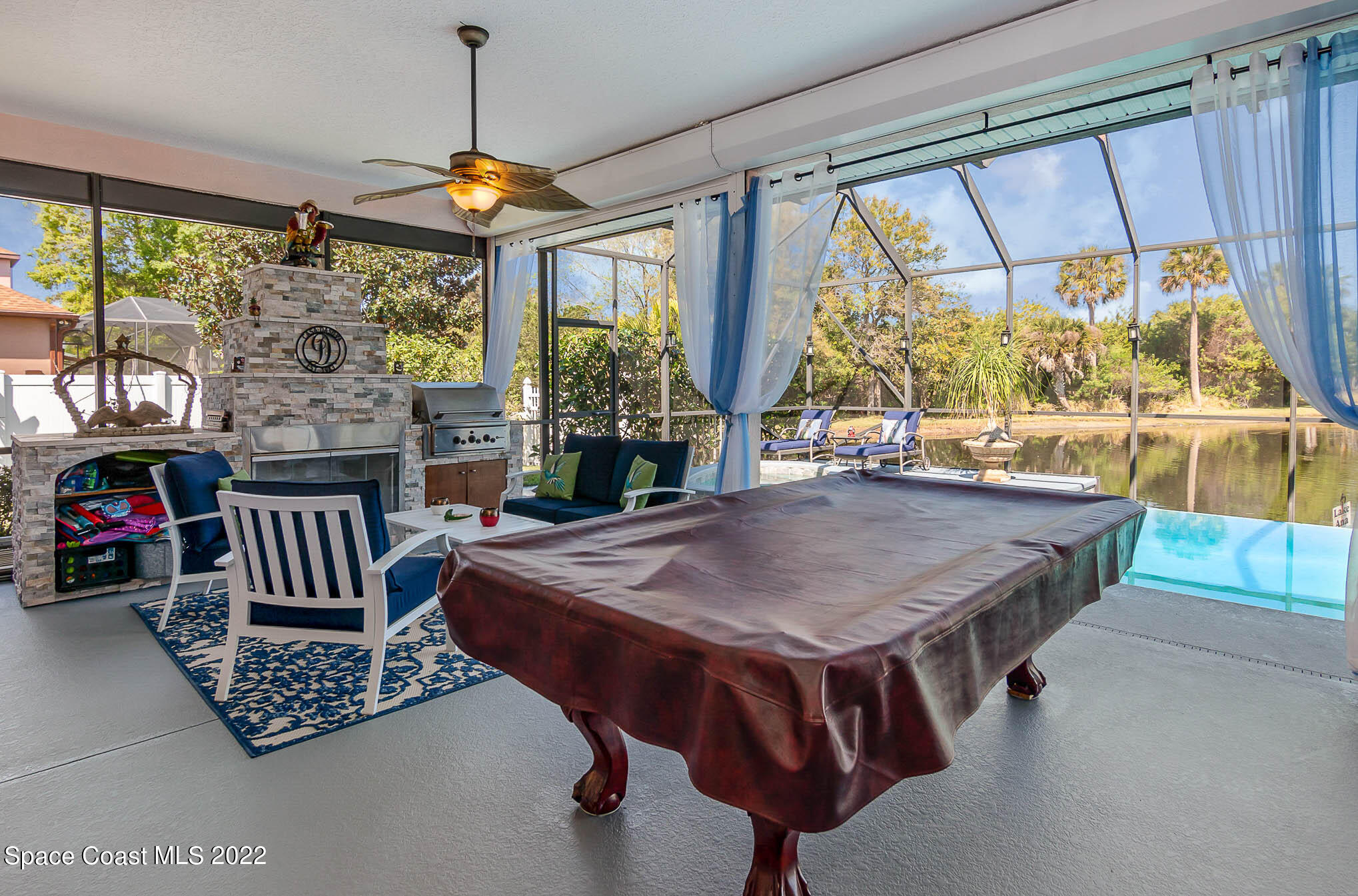 1338 Centennial Way Rockledge, FL 32955 - Photo 36 of 46 a view of a dining room with furniture window and outside view