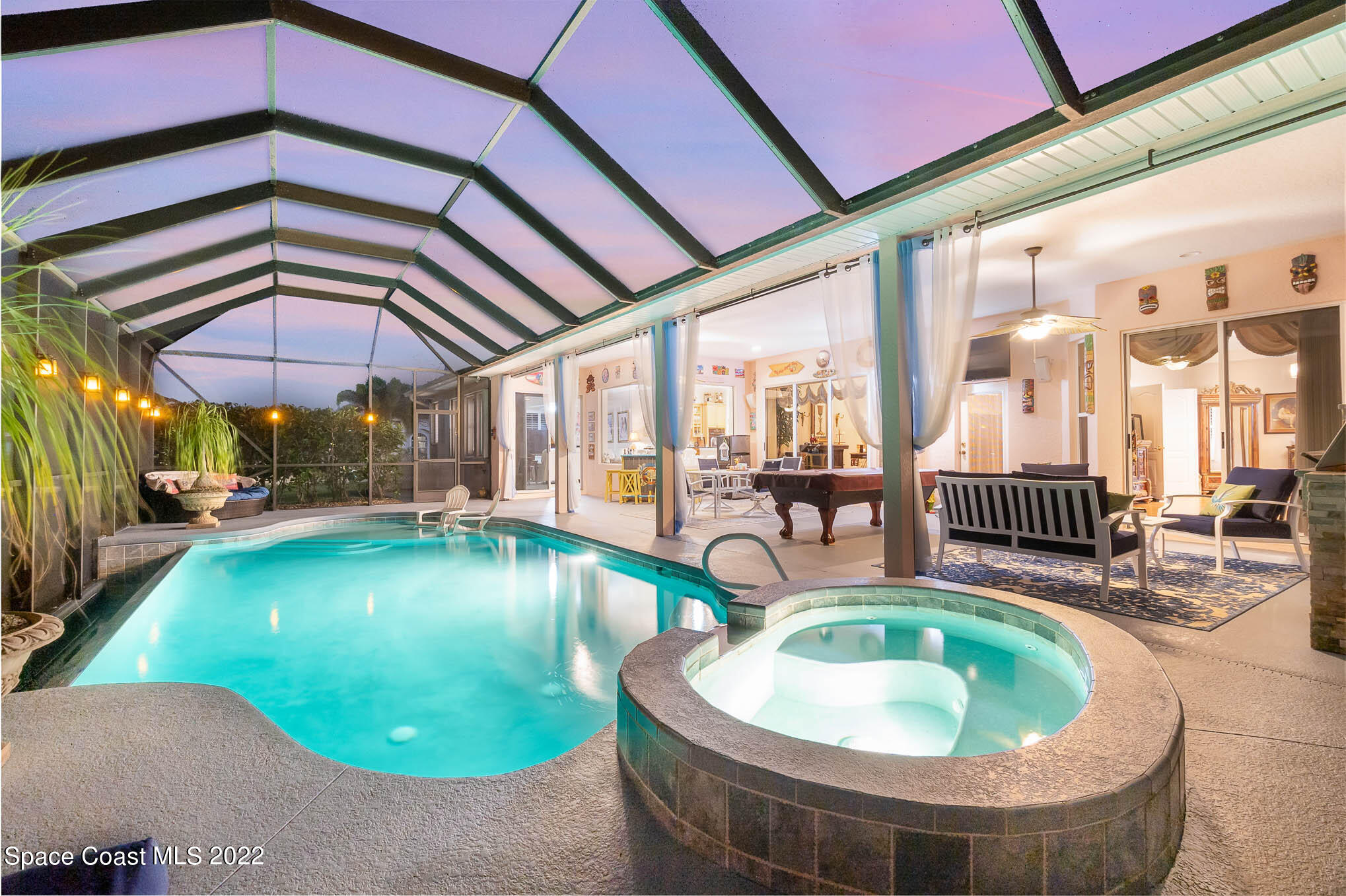 1338 Centennial Way Rockledge, FL 32955 - Photo 38 of 46 an outdoor space with swimming pool and furniture
