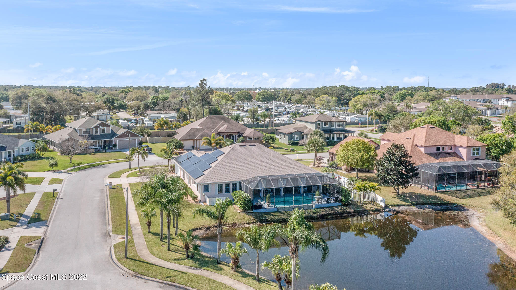 1338 Centennial Way Rockledge, FL 32955 - Photo 41 of 46 a view of a city with lake