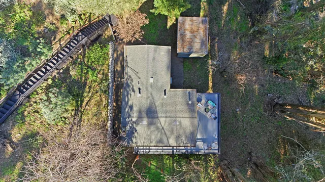 a view of outdoor space with seating space