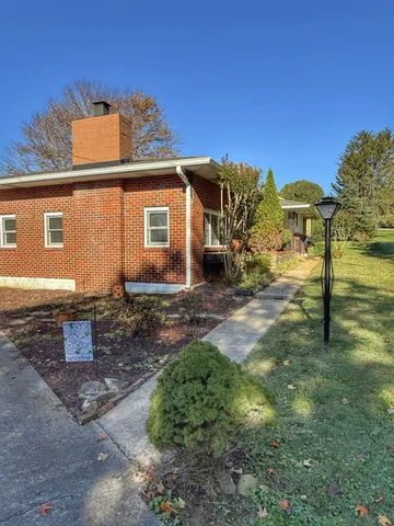 a view of a lake with a large trees