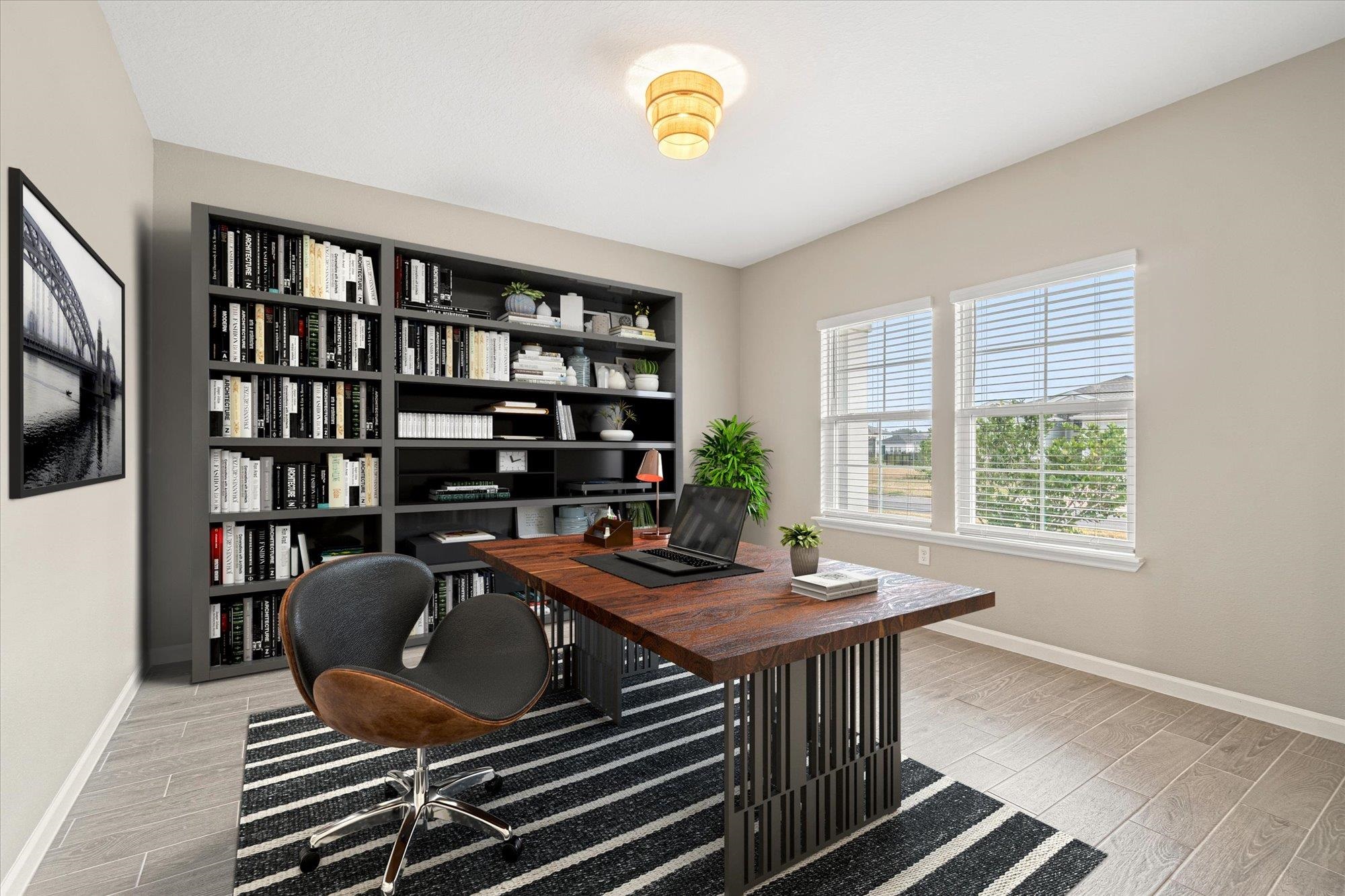204 Field Flower Way St. Augustine, FL 32092 - Photo 43 of 60 a view of a workspace with furniture and a window