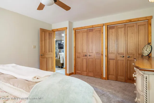 a view of a trees with a big yard