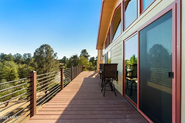 a view of balcony and chairs