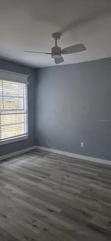 a view of a wooden door