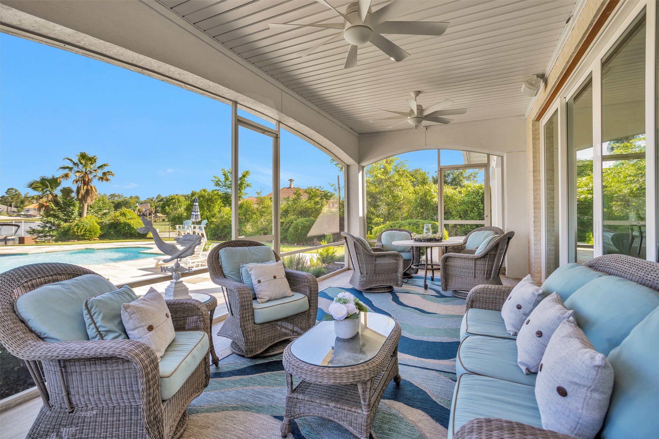 16059 Walden Road Conroe, TX 77356 - Photo 38 of 50 a living room with furniture and a large window