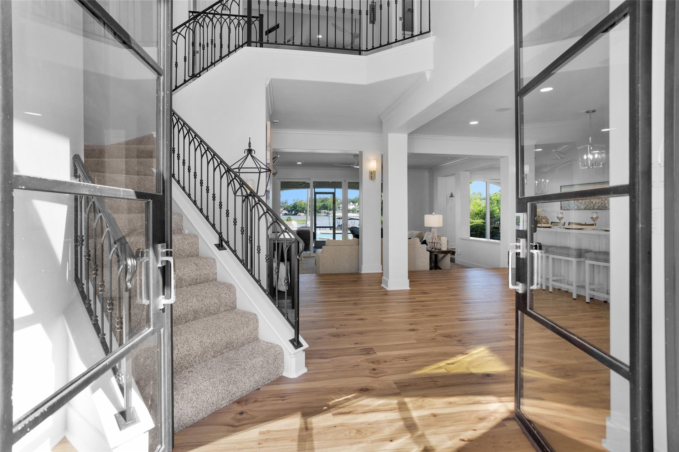 16059 Walden Road Conroe, TX 77356 - Photo 8 of 50 a view of entryway and hall with dining room
