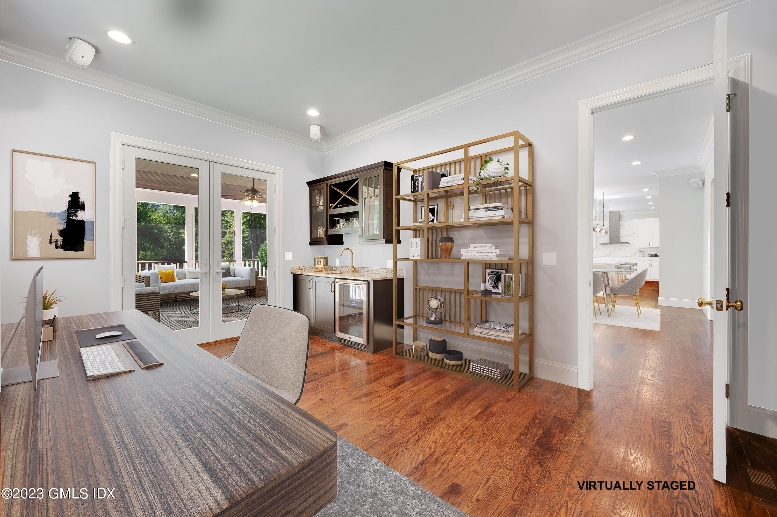 58 Perkins Road Greenwich, CT 06830 - Photo 14 of 30 a living room with furniture large window and wooden floor
