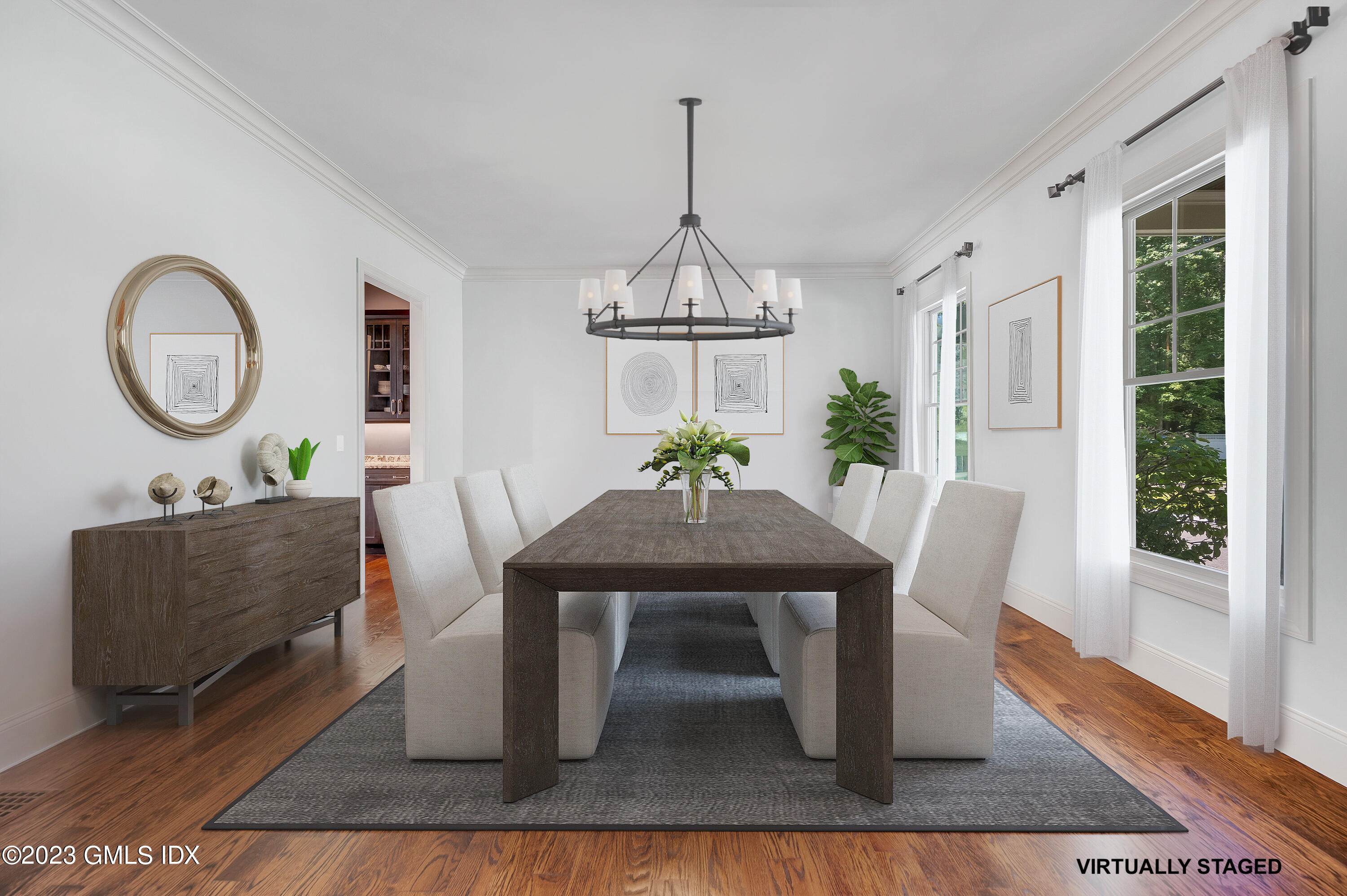 58 Perkins Road Greenwich, CT 06830 - Photo 16 of 30 a living room with furniture a window and a potted plant