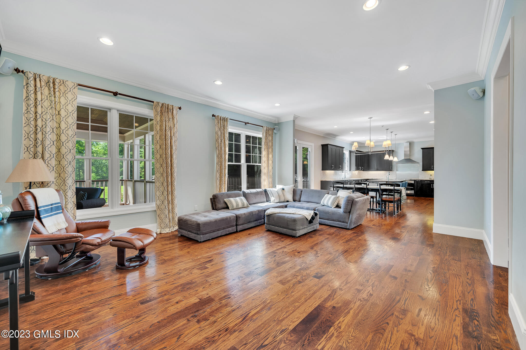 58 Perkins Road Greenwich, CT 06830 - Photo 9 of 30 a living room with furniture and a wooden floor