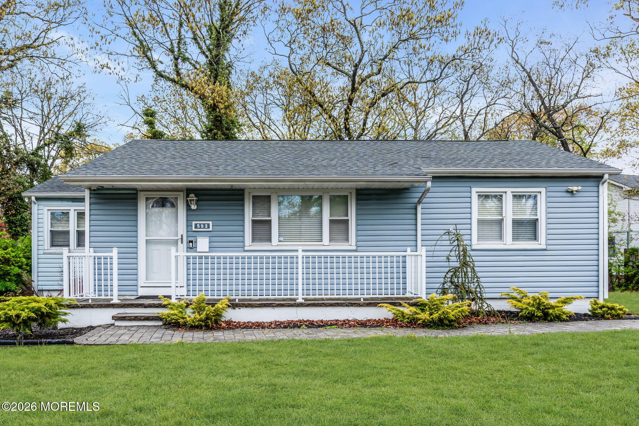593 Beach Plum Road Brick, NJ 08723 - Photo 1 of 38 a front view of a house with a garden
