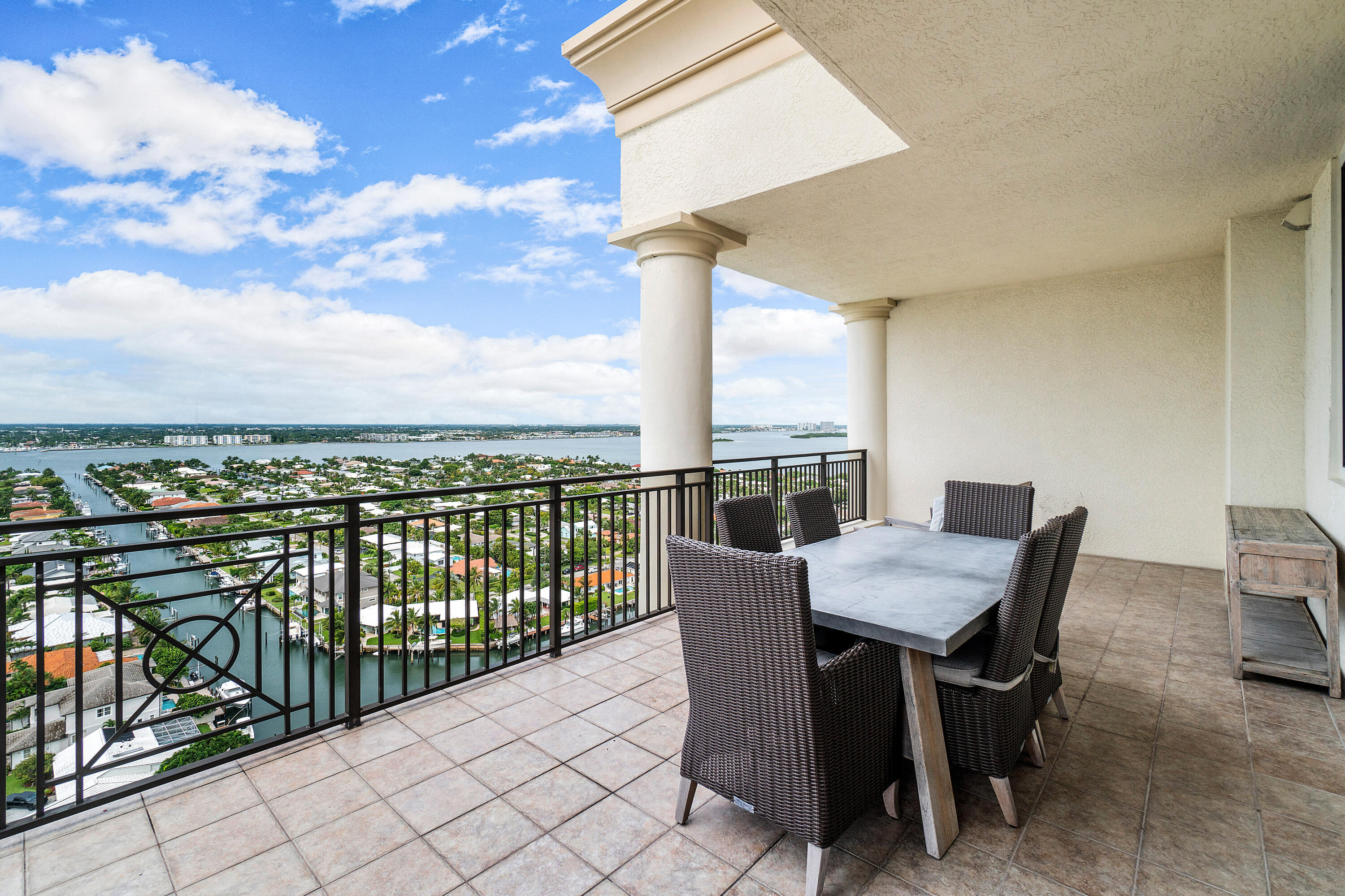 3800 North Ocean Drive Riviera Beach, FL 33404 - Photo 25 of 51 a view of a balcony with furniture