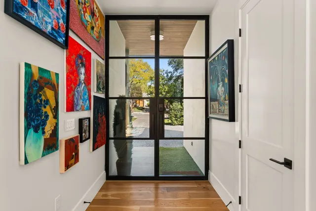 a view of front door with hallway
