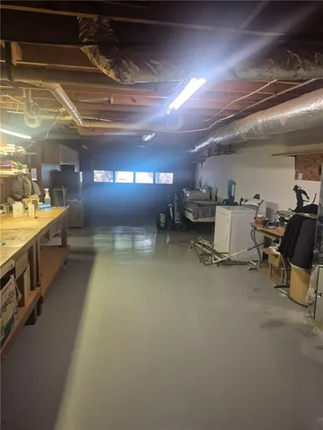 a view of a storage room