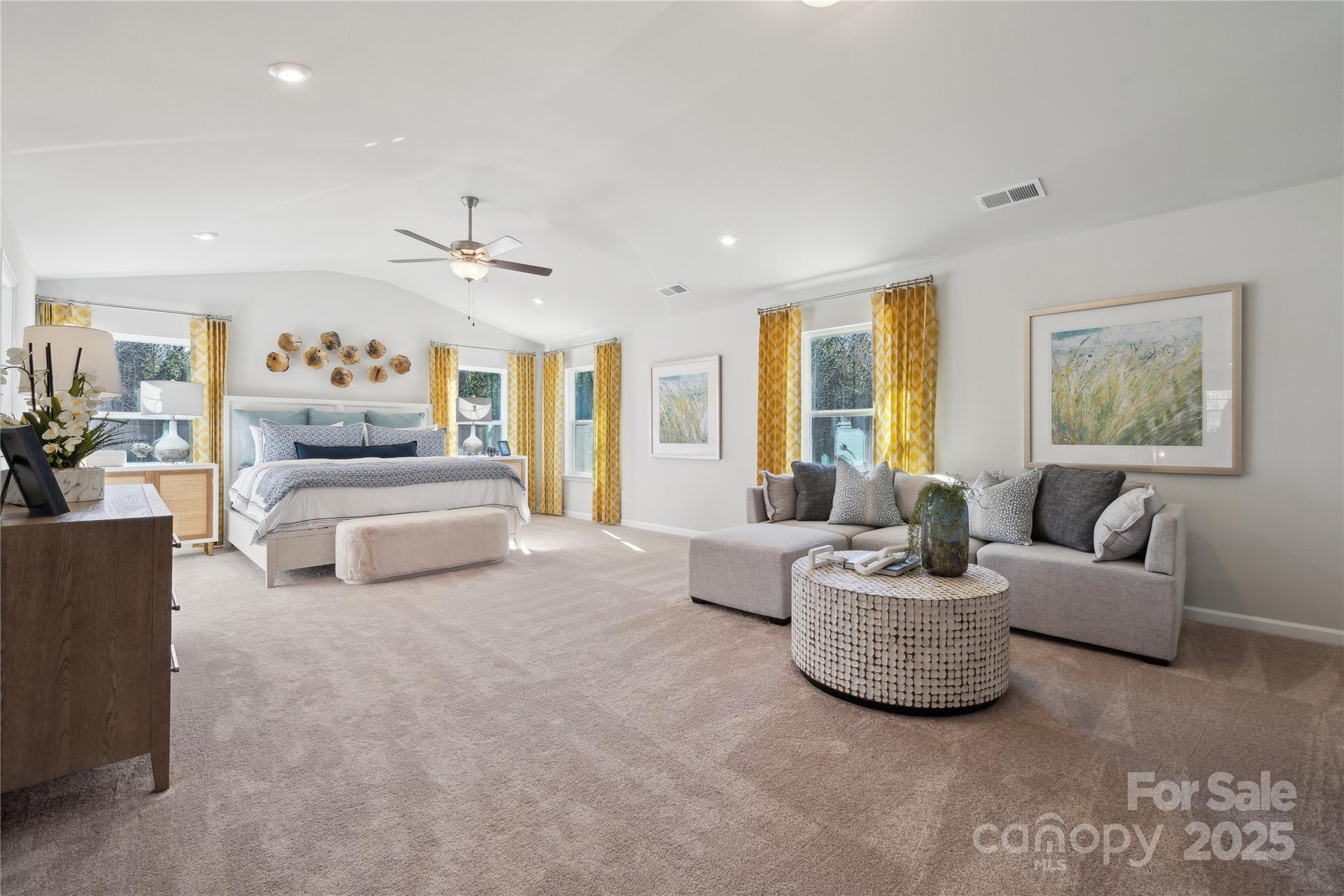 6514 Alanbrook Road Charlotte, NC 28215 - Photo 28 of 36 a living room with furniture and a large window