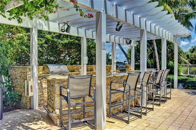 a view of an outdoor space pool patio and garden