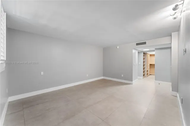 a view of an empty room