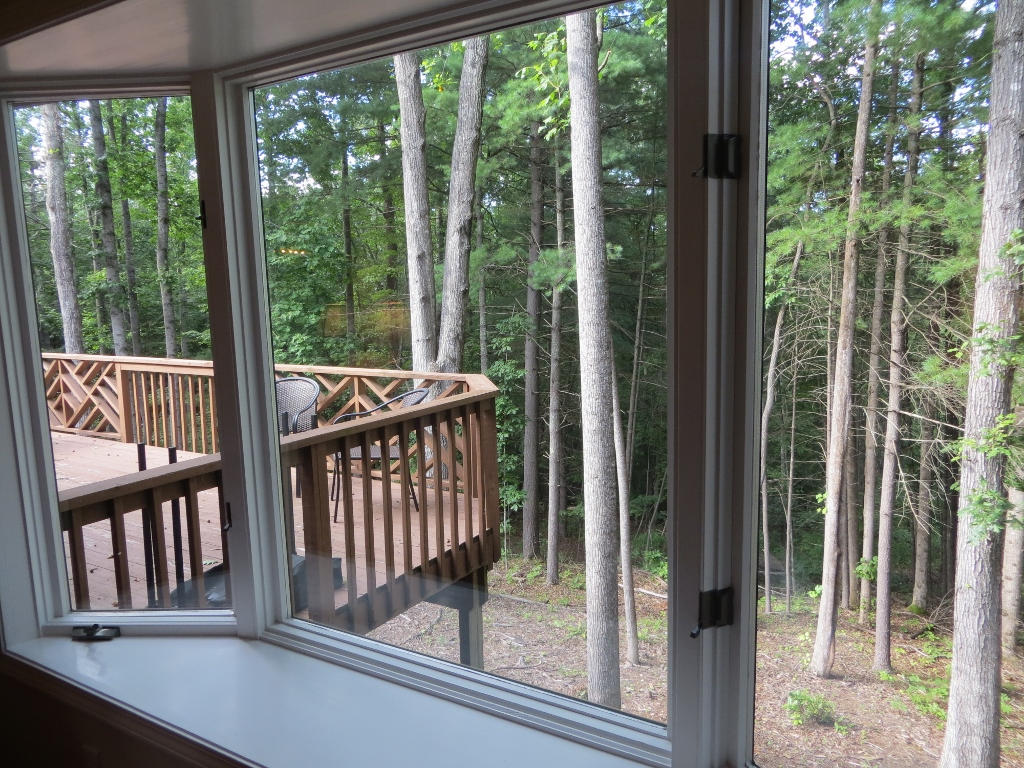 6645 Raintree Road Roanoke, VA 24018 - Photo 15 of 34 VIEW FROM BAY WINDOW TO DECK BACKYARD