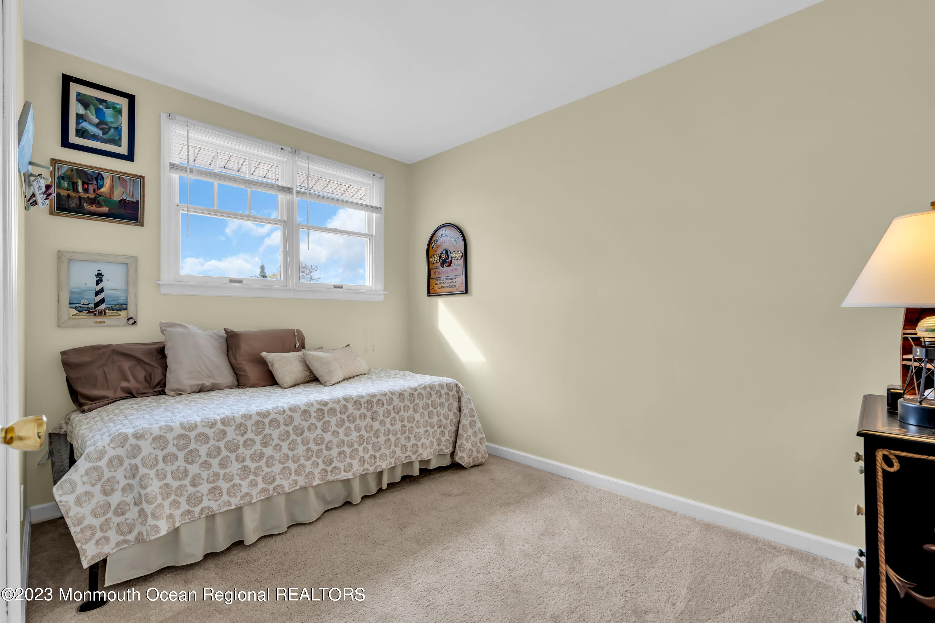 112 Newark Road Barnegat, NJ 08005 - Photo 29 of 44 a bedroom with a bed and a lamp on dresser