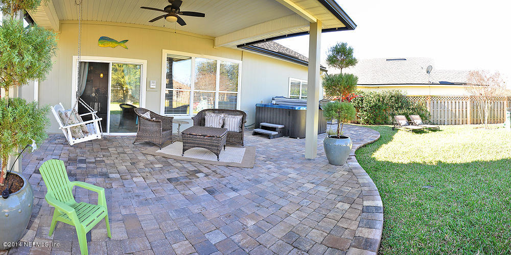 836 Crystal Spring Way St. Augustine, FL 32092 - Photo 33 of 36 Large Paved Lanai-Hot Tub Stays!
