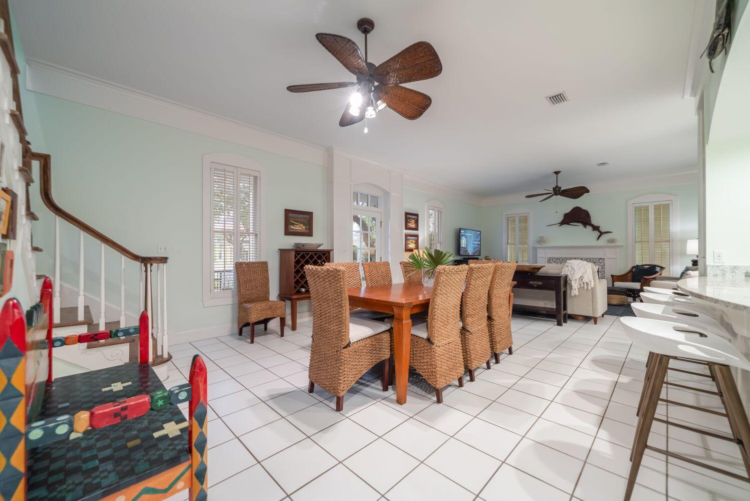 224 Rue Caribe Miramar Beach, FL 32550 - Photo 22 of 67 a living room with furniture and a chandelier
