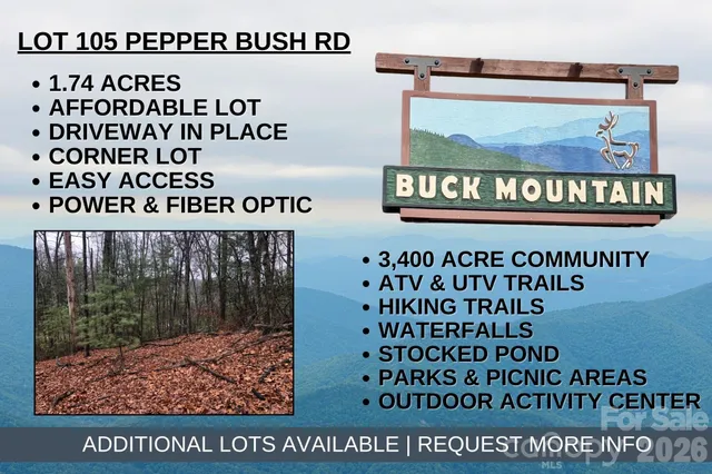 $27,500 | Tbd Pepper Bush Road, Unit 105, Purlear, NC 28665
