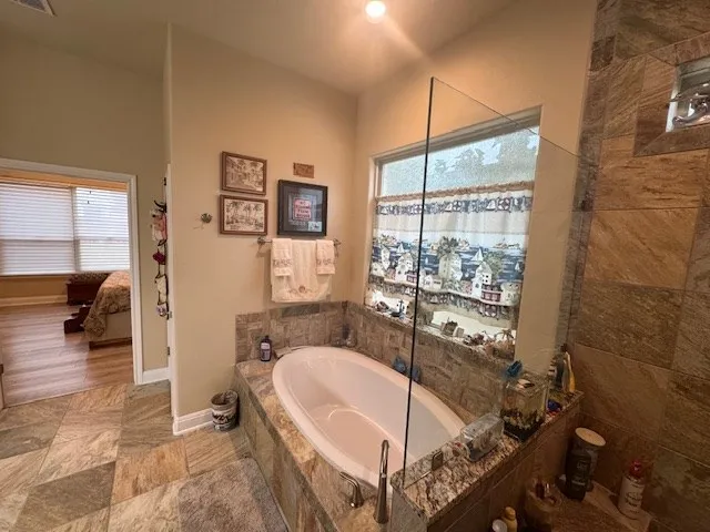 a living room with a couch and a table