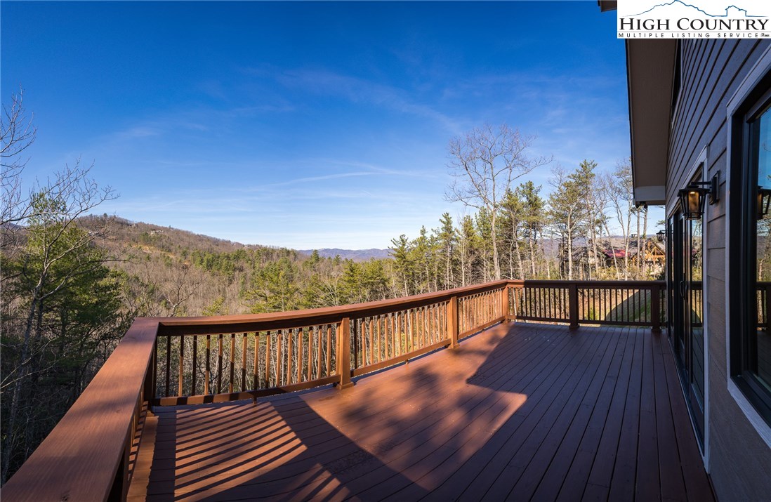 553 Marigold Road Boone, NC 28607 - Photo 9 of 48 a view of balcony with wooden floor and fence