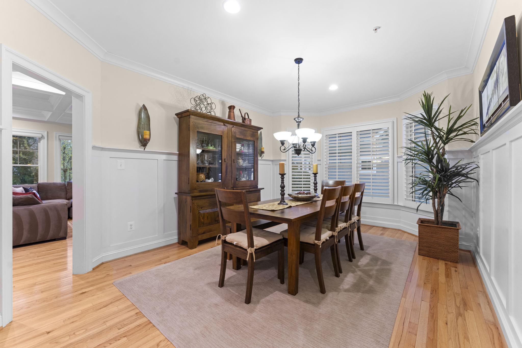 4700 Edgefield Road Bethesda, MD 20814 - Photo 9 of 30 Separate Formal Dining Room w/a Bay Window
