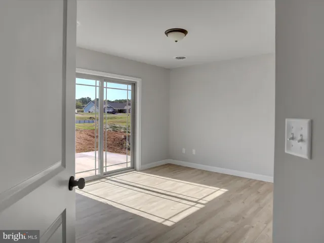 a view of a lake with a big yard