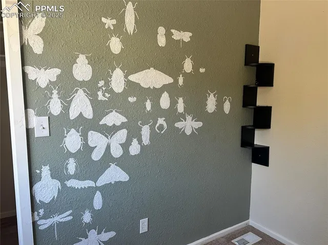 a view of elevator with hallway