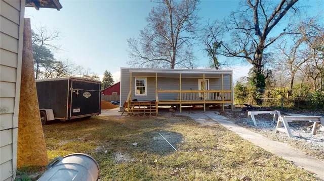 a view of a house with patio