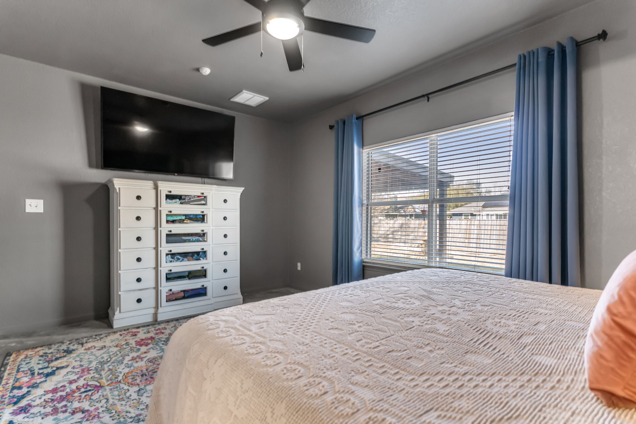 401 Kates Way Hutto, TX 78634 - Photo 16 of 37 Bedroom featuring a ceiling fan