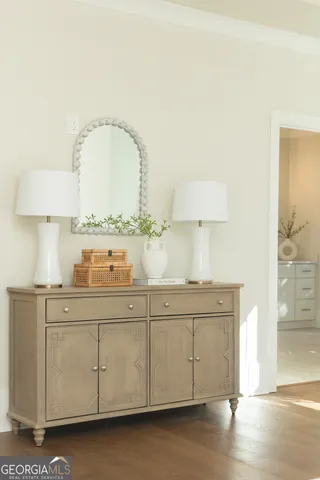 a white bath tub sitting in a bathroom
