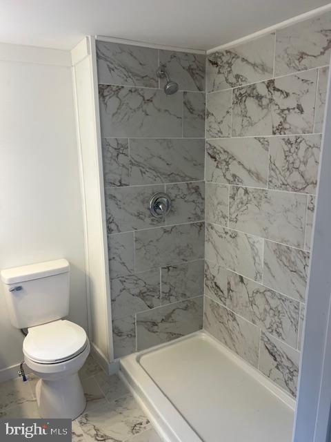 19402 Old Dans Rock Road Southwest Frostburg, MD 21532 - Photo 13 of 25 Modern bathroom with elegant marble tiles.