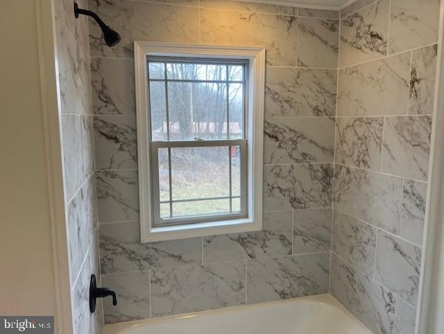 19402 Old Dans Rock Road Southwest Frostburg, MD 21532 - Photo 14 of 25 Elegant shower with natural light.