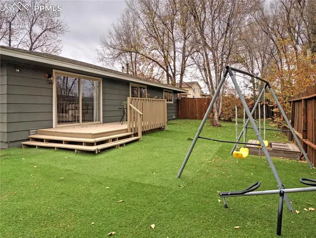 a backyard of a house